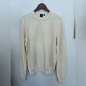 Boss Cream Crewneck Sweater